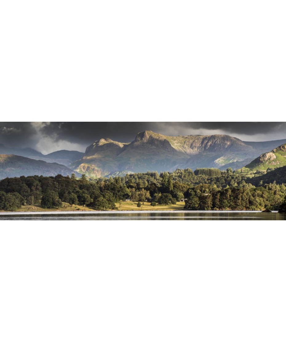 Langdale Pikes from Low Wood Bay